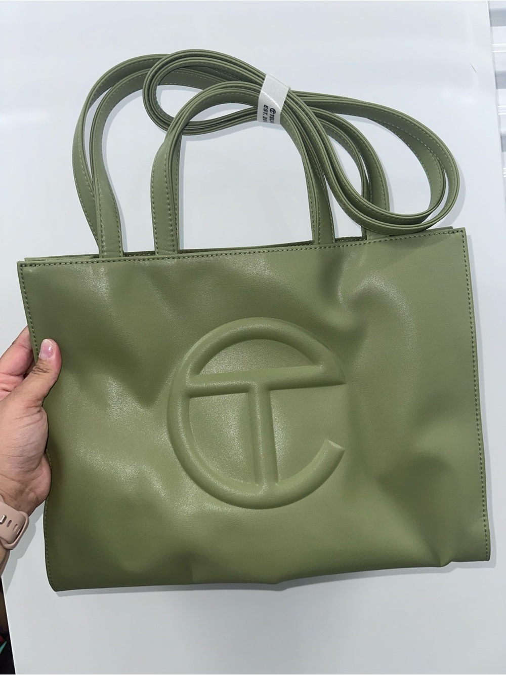 Telfar Olive Green Medium Shopping Tote